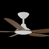 Calibo Storm 48" (1220mm) 5 Blade Indoor/Outdoor DC Ceiling Fan and Remote | White & Koa
