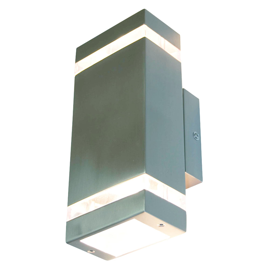 Dixon Square 304 S/S Exterior IP44 Wall Light | 2 Light