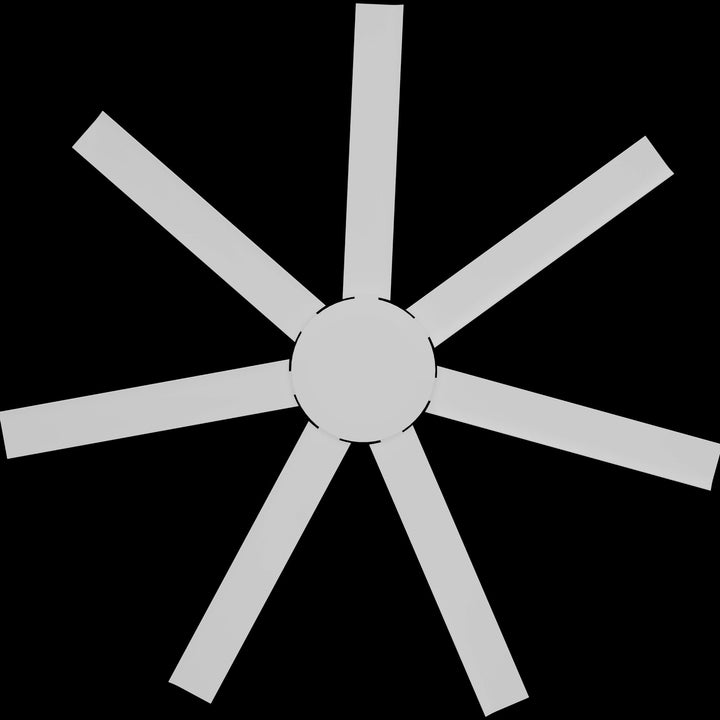 Calibo Alula 60" (1524mm) 7 Blade Indoor/Outdoor DC Ceiling Fan & Remote | White