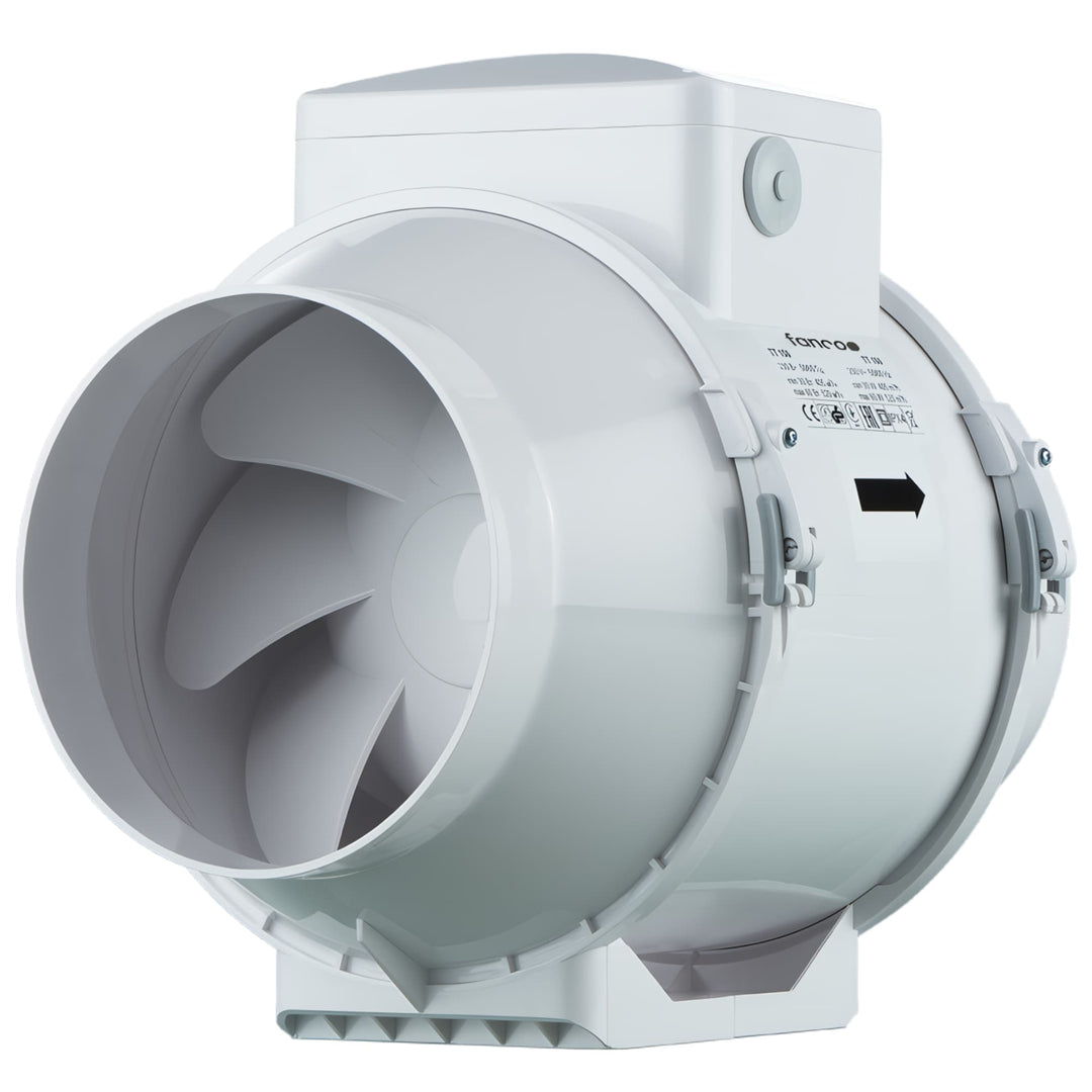 Fanco TT Mixflow Inline Exhaust Fan | 150mm