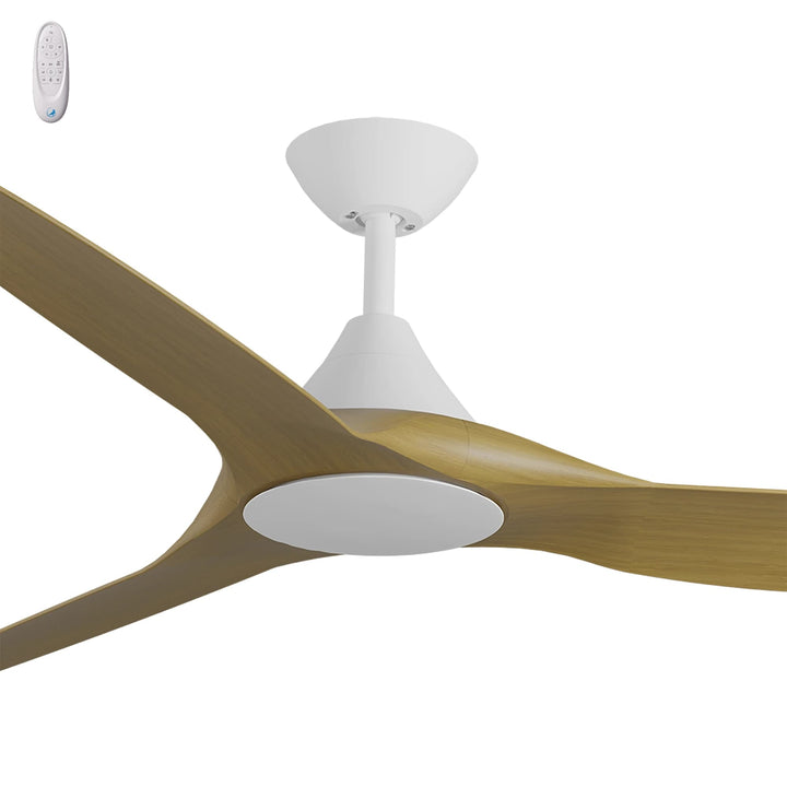 Calibo Smart CloudFan 60" (1520mm) ABS Energy Efficient DC Ceiling Fan and Remote | White & Teak