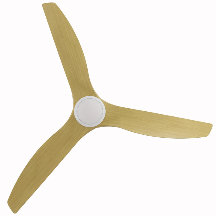 Calibo Smart CloudFan 72" (1830mm) ABS DC Ceiling Fan with 20W CCT LED Light and Remote | White & Bamboo