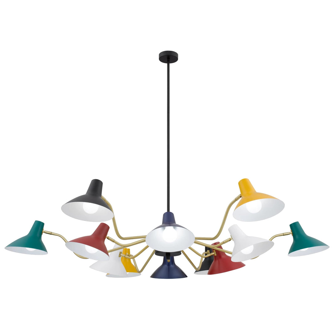 Telbix Farbon 12 Light Pendant Light | Multi Colour