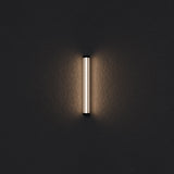 Calibo Junco Vertical Slimline Tubular 3CCT LED Exterior Wall Light | Small