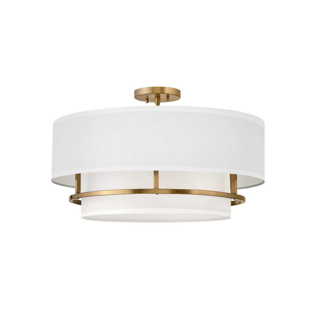 Hinkley Graham 4 Light Flush Mount | Lacquered Brass