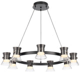 Telbix Tipico 9 Light LED Pendant Light | Gun Metal