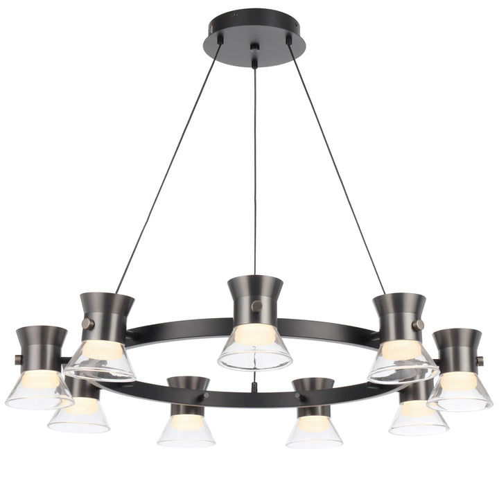 Telbix Tipico 9 Light LED Pendant Light | Gun Metal