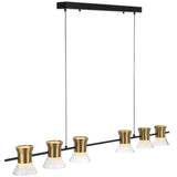 Telbix Tipico 6 Light LED Pendant Light | Gold