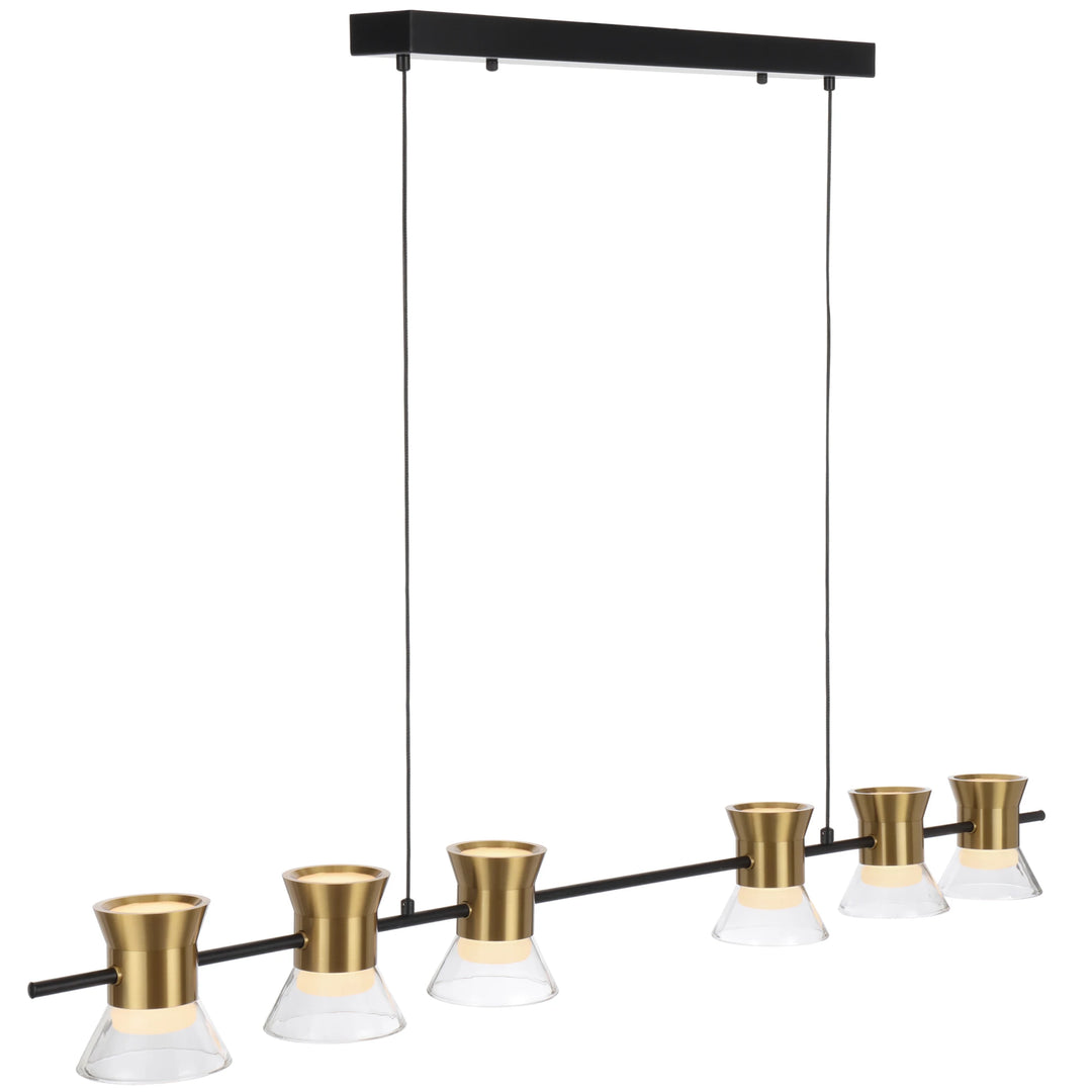 Telbix Tipico 6 Light LED Pendant Light | Gold
