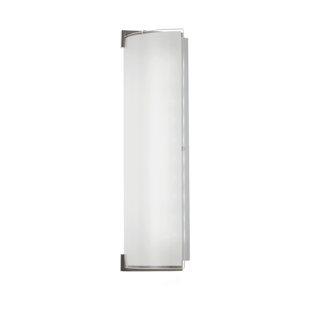 Telbix Arla LED CCT Wall Light | Frosted Glass and Nickel