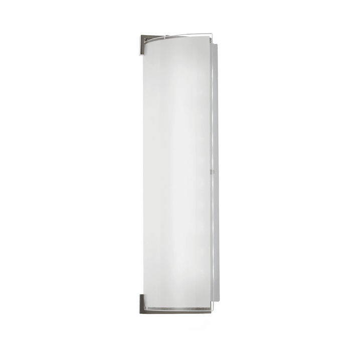 Telbix Arla LED CCT Wall Light | Frosted Glass and Nickel