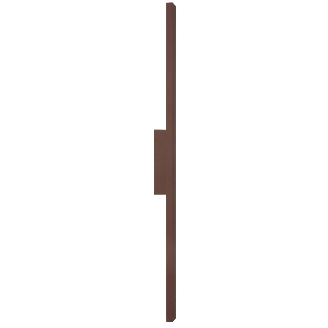 Telbix Ebiza Slimline Tricolour LED Exterior Wall Light | Rust
