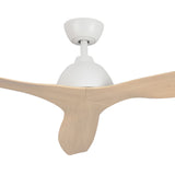 Fanco Breeze 48" AC Ceiling Fan with Wall Control | White and Beechwood