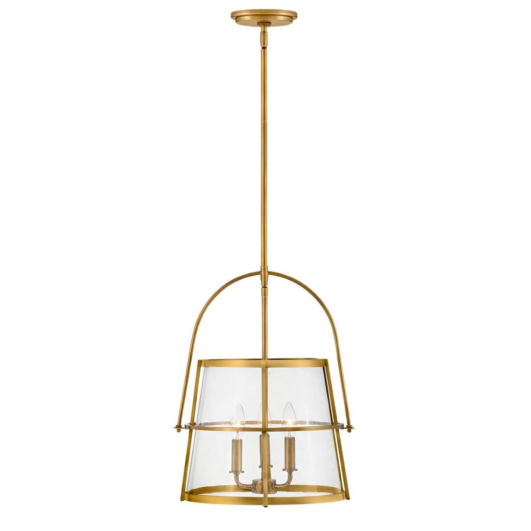 Hinkley Tournon 3 Light Glass Pendant (E12) | Heritage Brass