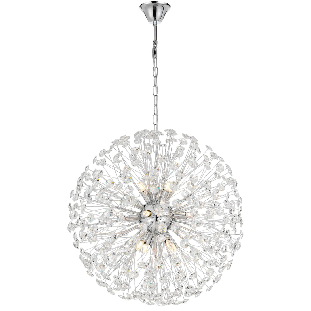 Telbix Lerida 12 Light Pendant | Chrome