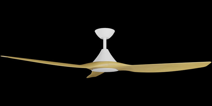 Calibo Smart CloudFan 60" (1520mm) ABS Energy Efficient DC Ceiling Fan and Remote | White & Bamboo