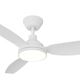 Calibo Sora 52" DC Ceiling Fan with LED Light, Wall Control and Remote | White