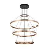 Telbix Ostrom 3 Tier Warm White LED Pendant | Coffee gold