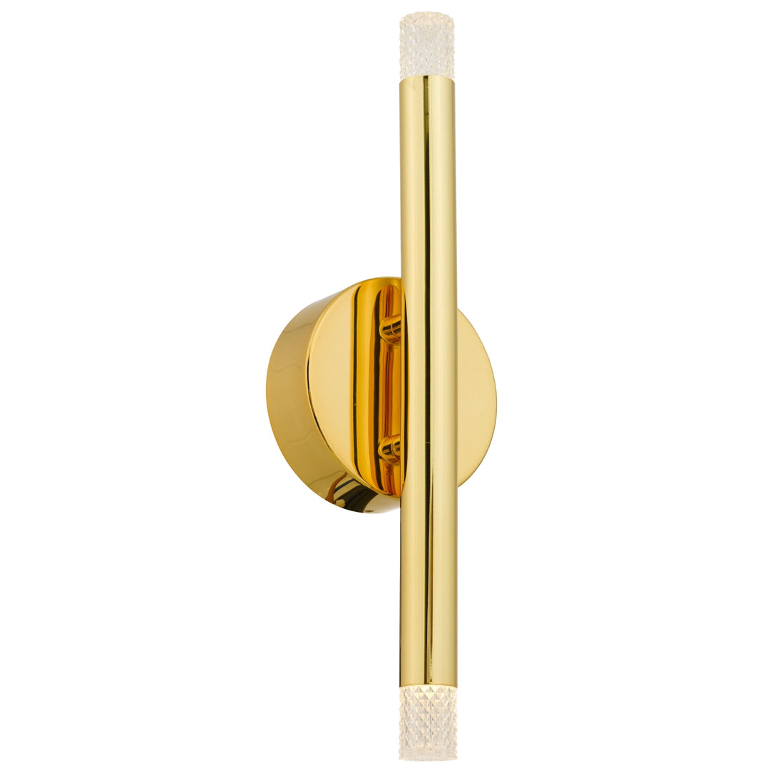 Telbix Milazo 2 Light LED Wall Light | Gold