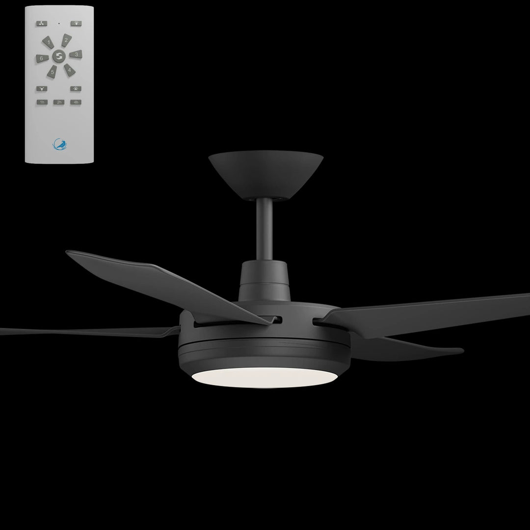 Calibo Enviro 52" (1320mm) DC Ceiling Fan with 18W CCT LED Light and Remote | Black