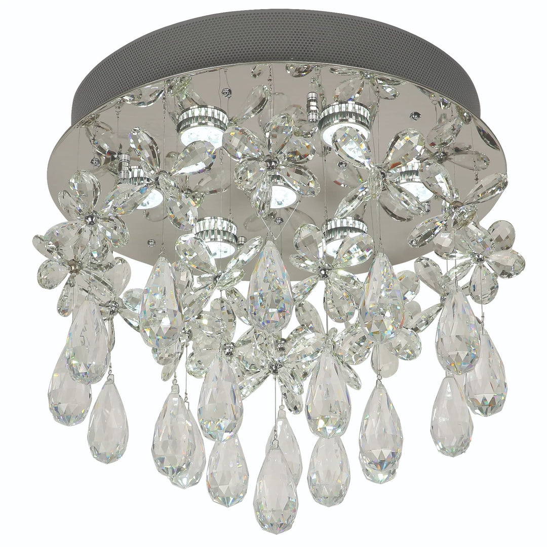 Telbix Paradis 7 Light Crystal CTC Light | Chrome