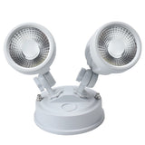 Telbix Illume Twin Exterior Security Spotlight | White