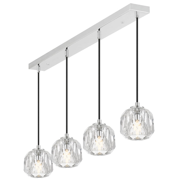 Telbix Zaha 4 Light Bar Pendant | Chrome