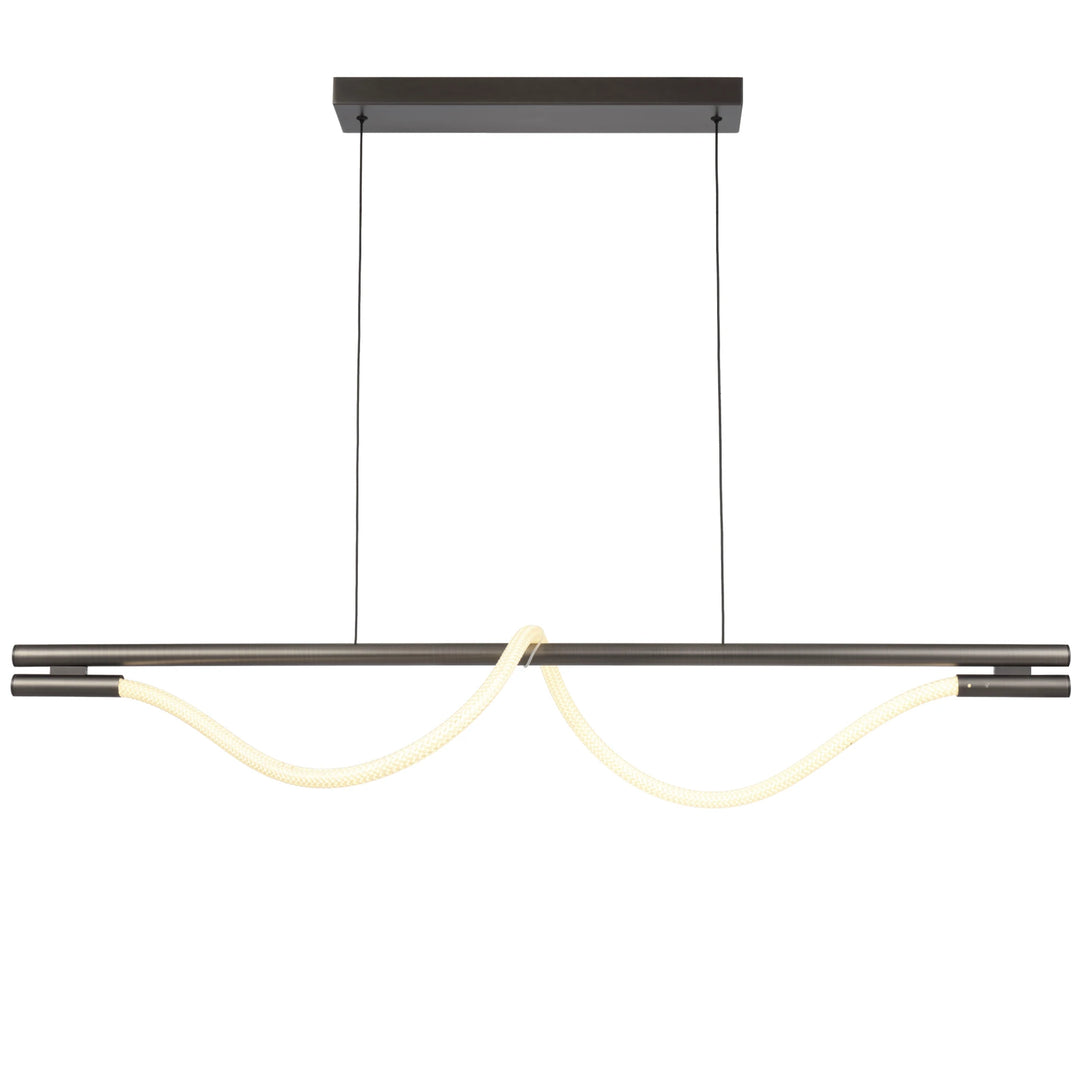 Telbix Taft 1200mm LED Pendant Light | Gun Metal