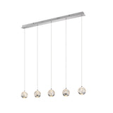 Telbix Segovia 5 Light LED Bar Pendant | Chrome