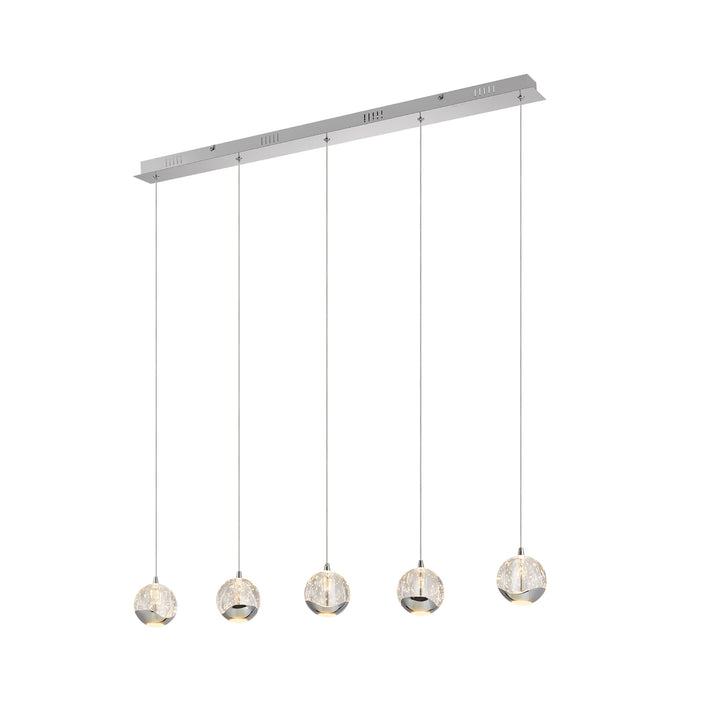 Telbix Segovia 5 Light LED Bar Pendant | Chrome