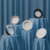 Calibo Zazu Recessed Tricolour LED Downlight with Changeable Face Plate | White