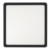 Telbix Lunos Square Black Frame Dimmable 3CCT LED Oyster Light with Flex and Plug | Medium