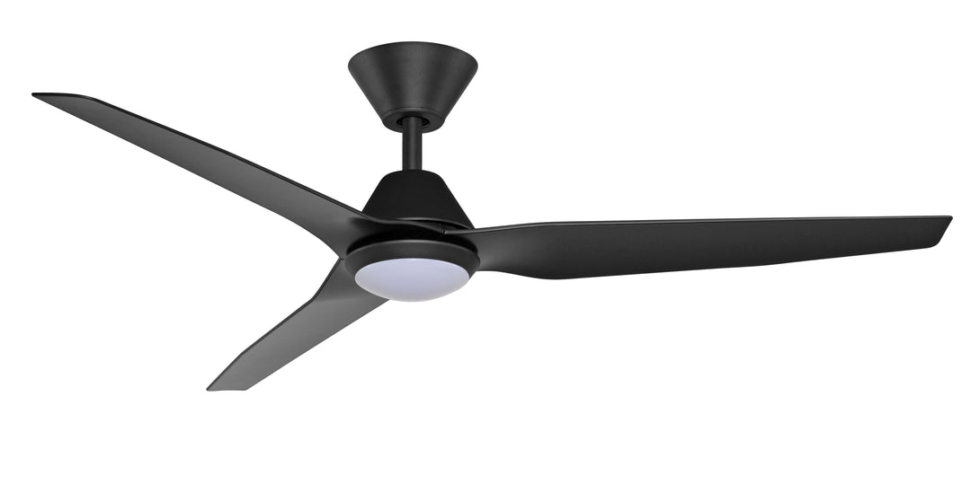 Fanco Smart Infinity-iD 54" (1370mm) DC Ceiling Fan With 18W Dimmable CCT LED Light & Remote | Black