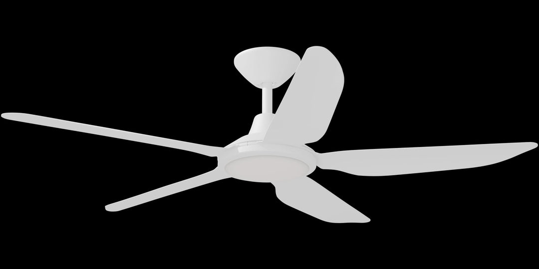 Calibo Storm 48" (1220mm) 5 Blade 18W Tricolour LED Light Indoor/Outdoor DC Ceiling Fan & Remote | White