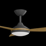 Calibo Condor 48" DC Smart Ceiling Fan with LED Light and Remote Control | Black and Teak