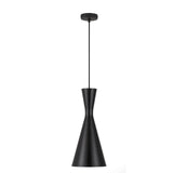 Telbix Flero Brushed Black Pendant Light (E27) | Large