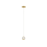 Telbix Segovia 1 Light LED Pendant | Gold