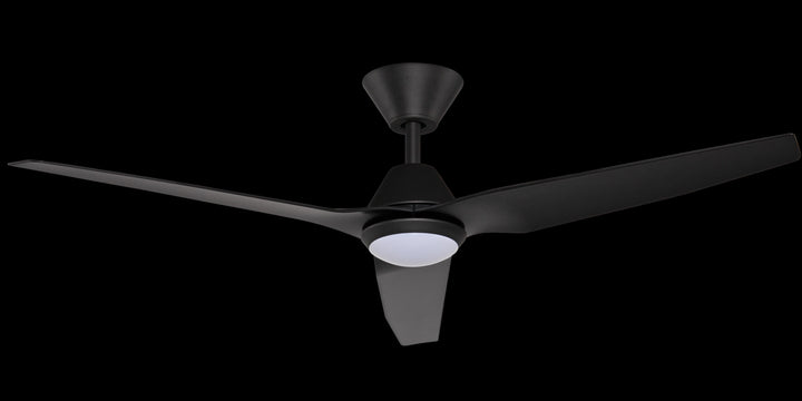 Fanco Infinity-iD Smart 48" DC Ceiling Fan with CCT LED Light and Remote | Black