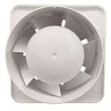 Fanco Dynamic 100 Square Wall/Ceiling Exhaust Fan with Gloss Finish | White