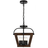 Telbix Lacota 4 Light CTC Pendant Light | Black