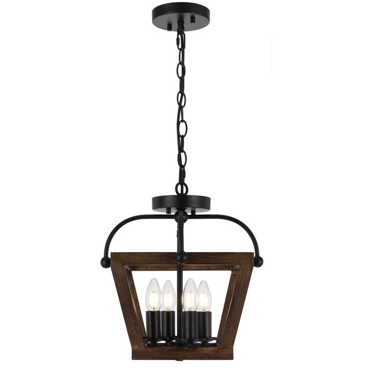 Telbix Lacota 4 Light CTC Pendant Light | Black