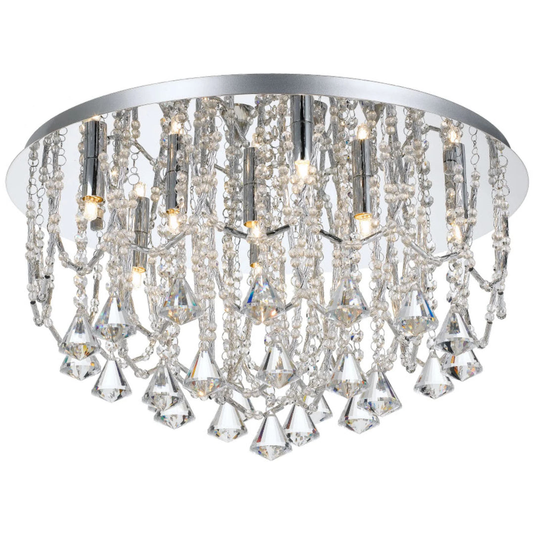 Telbix Sandro 9 Light Crystal CTC Light | Chrome