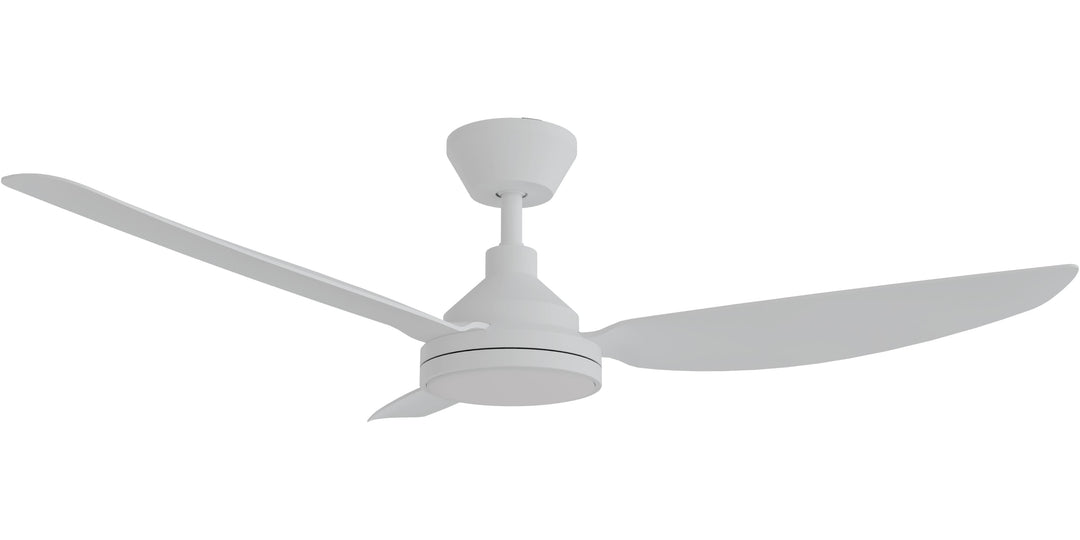 Calibo Sora 52" DC Ceiling Fan with LED Light, Wall Control and Remote | White