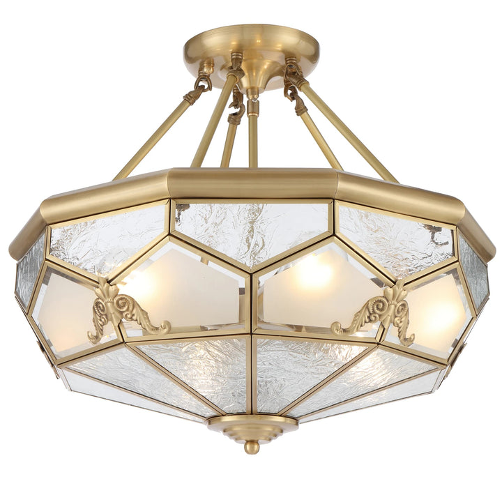 Telbix Valmont 6 Light Pendant Light | Brass