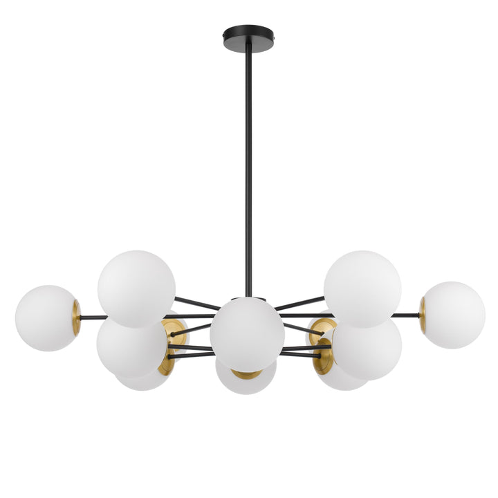 Telbix Marsten Black Glass Pendant (E27) | 12 Light