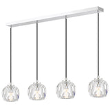 Telbix Zaha 4 Light Bar Pendant | Chrome