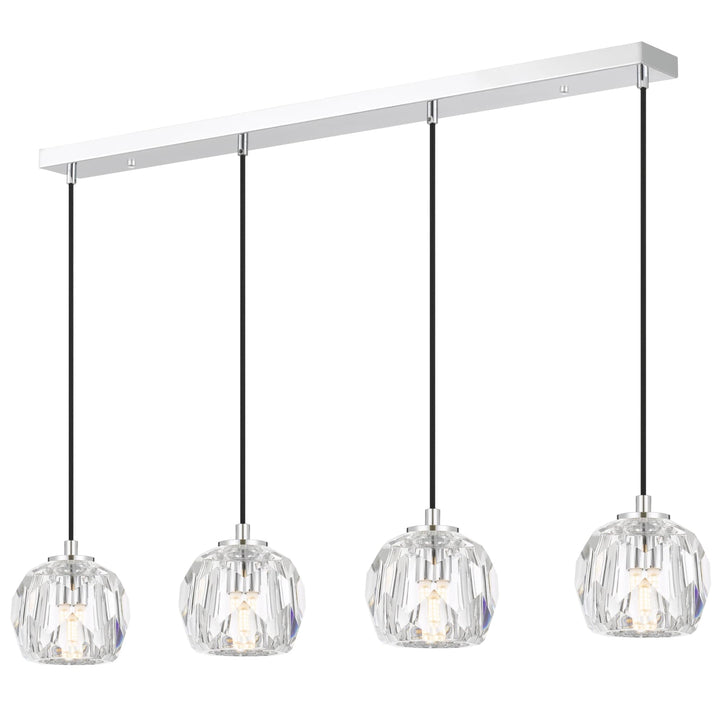 Telbix Zaha 4 Light Bar Pendant | Chrome