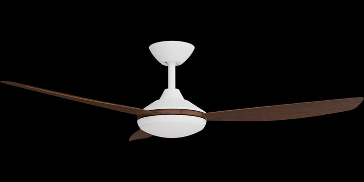 Calibo Condor 52" DC Smart Ceiling Fan with LED Light and Remote Control | White and Koa