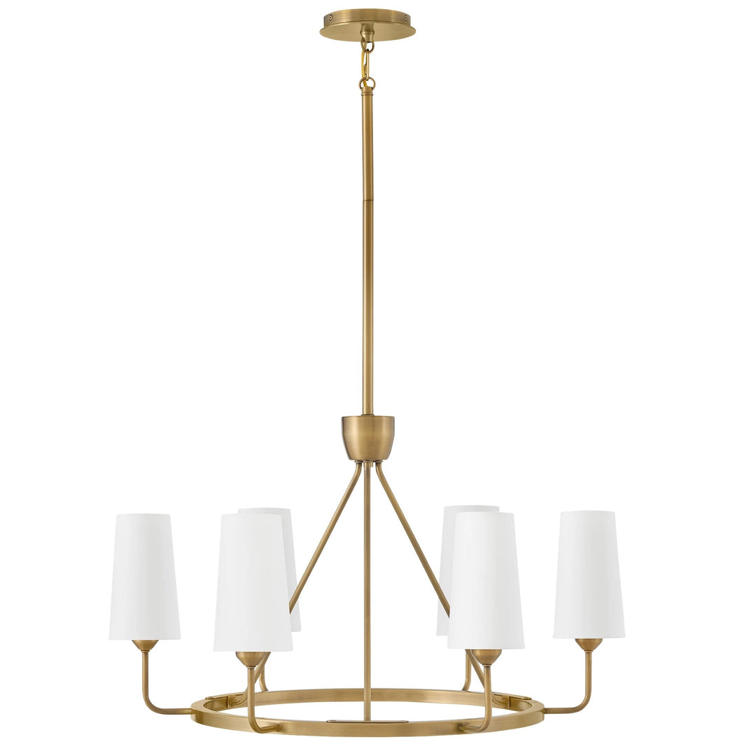Hinkley Lewis Medium Single Tier Chandelier | Heritage Brass