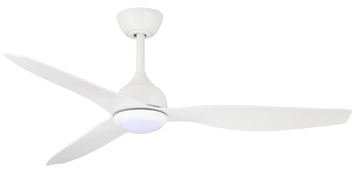 Fanco Eco Style 60" DC Indoor/Outdoor Ceiling Fan with 24W CCT LED Light and Remote | White